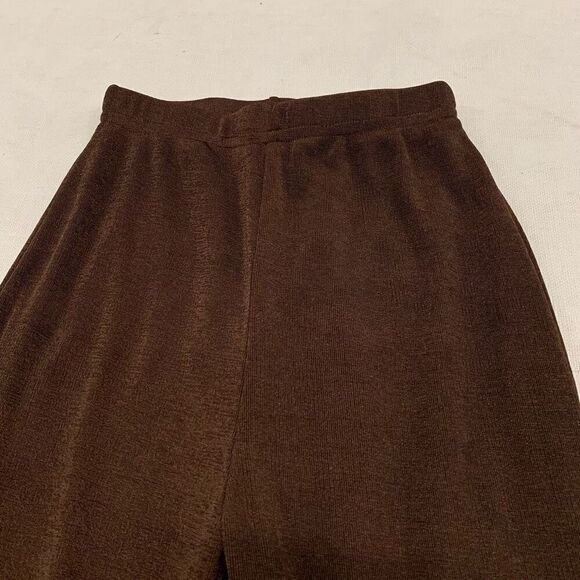 Princess Polly Sz 2 XS high waist brown lined knit flare pants 70s retro boho y2 - Picture 2 of 5